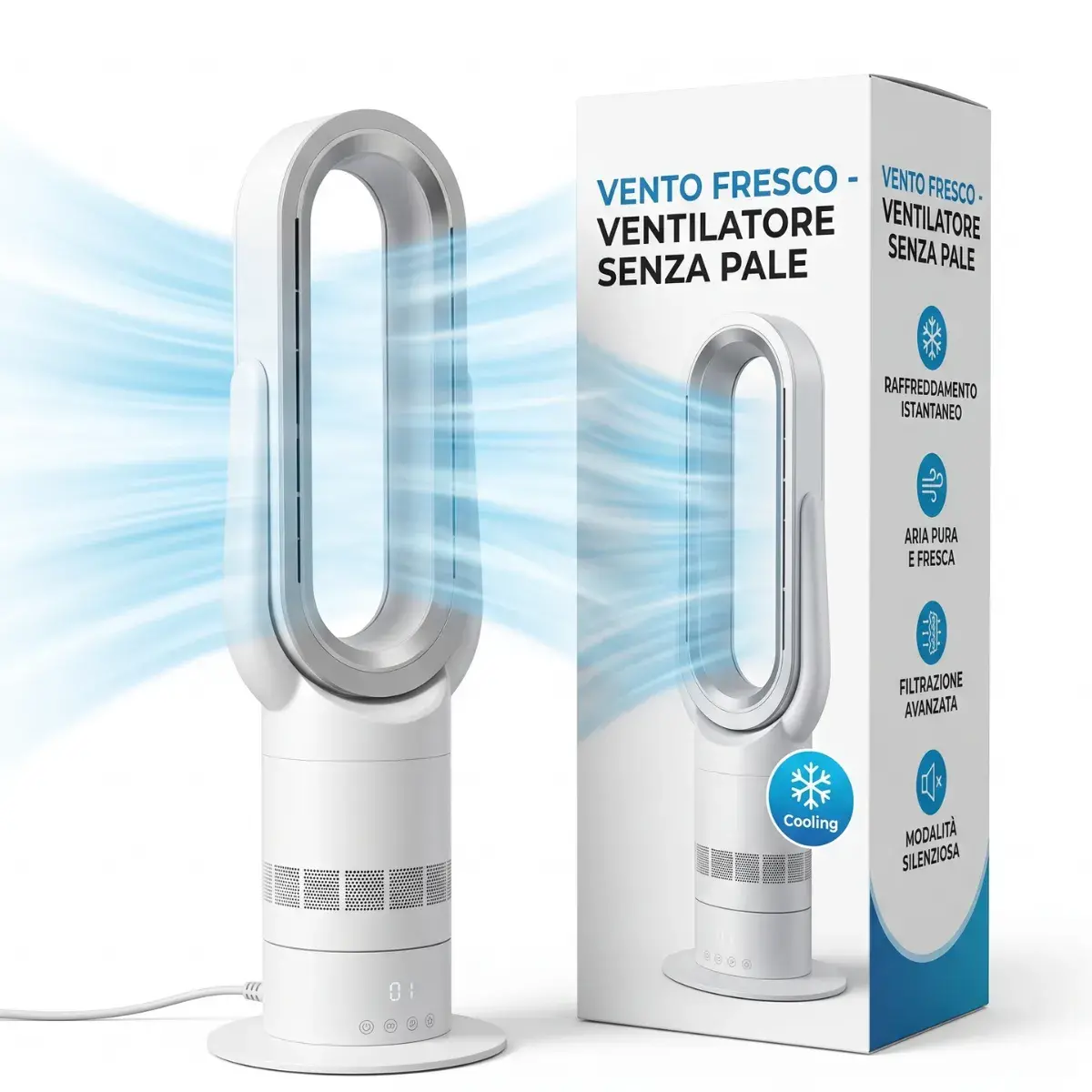 AIR FRESH Turmventilator ohne Installation